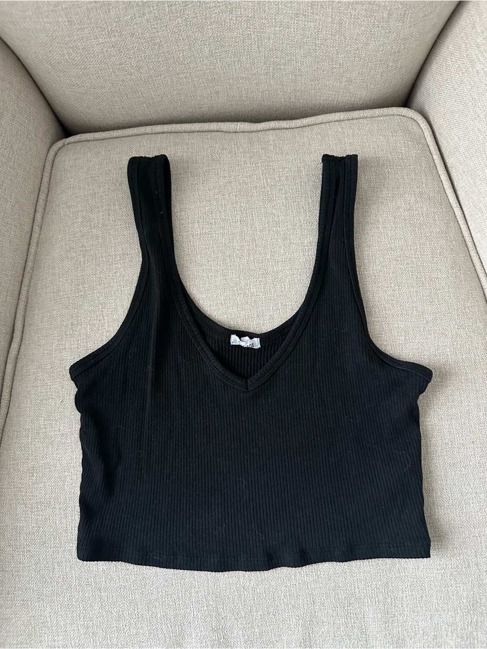 garage cropped tank top